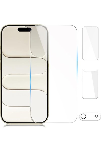 GENERAL [عبوة من 3 قطع] واقي شاشة لهاتف iPhone Air، واقي شاشة أمامي وخلفي لها...