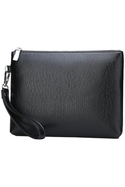 Generic Men's Leather Clutch Bag - 12" Large Capacity RFID Blocking Handbag |...