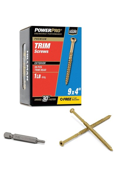 Generic براغي تثبيت هيلمان 48634، مقاس 9 × 4 بوصة، مناسبة لجميع أنواع الخشب، ...