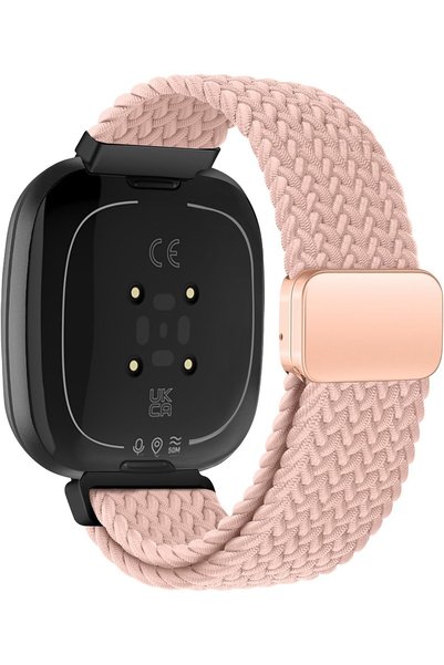 Generic حزام ساعة من النايلون متوافق مع Fitbit Versa 3/Versa 4/Fitbit Sense/S...