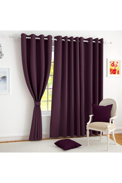Generic Blackout Window Curtains 5 Feet Long 1 Piece Room Darkening Plain Pri...