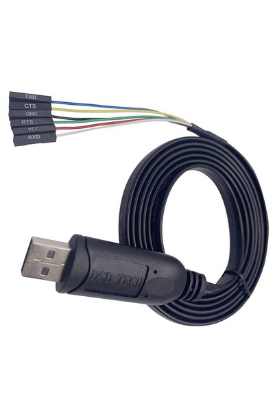 Generic كابل USB إلى TTL، مزود بشريحة FTDI FT232RL، طوله 1.8 متر/5.9 قدم.