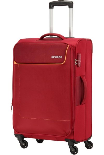 Generic JAMAICA Soft Spinner Luggage Cabin 58CM MAROON with TSA