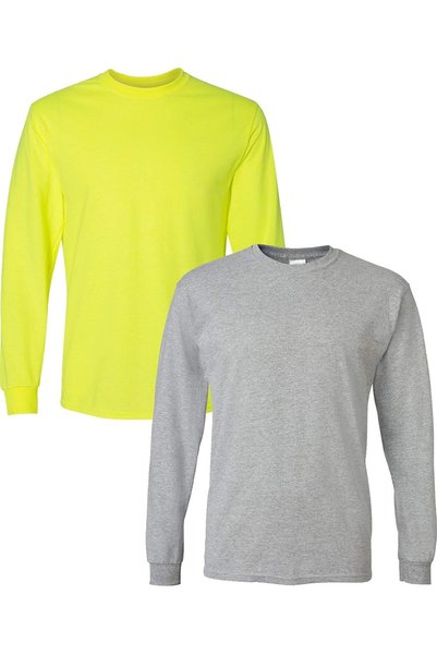 Generic mens Dryblend Long Sleeve T-shirt, Style G8400, 2-pack Shirt (pack of 2)