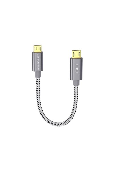 Generic Double End Micro USB B Cable - 8 inch (20CM) OTG for DJI Spark, Mavic...
