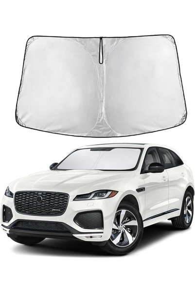 Generic واقي شمس للزجاج الأمامي متوافق مع جاكوار F-Pace 2016-2023 2024 2025