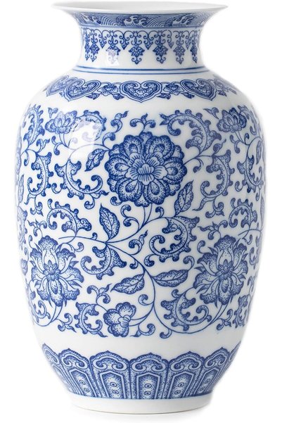 Generic Blue and White Vase, Blue Vases Home Décor, Chinoiserie Vase, Blue an...