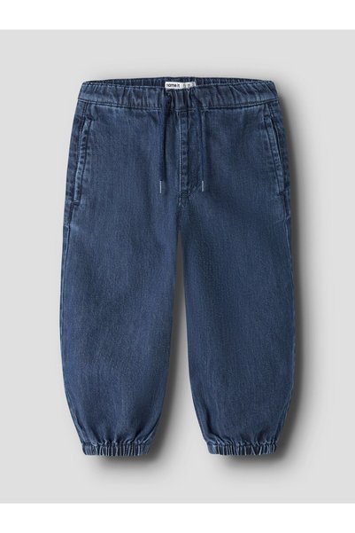 Name it Blugi din bumbac organic, croială tip butoi