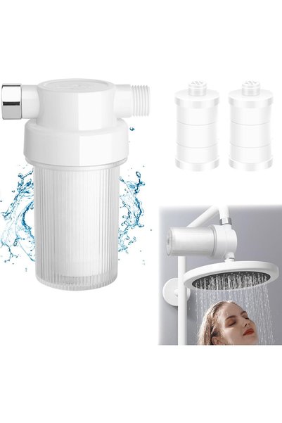 Generic 1+2 Pcs Showerhead Filters, Bathroom Faucet Filter, Household Tap Fil...