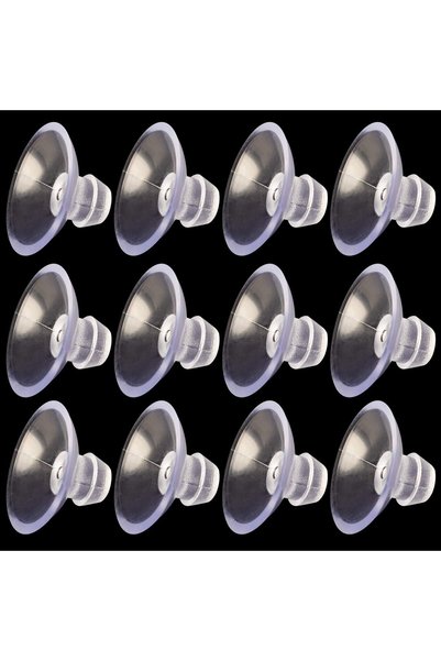 Generic 30 Pack 20mm Suction Cups for Glass Table Tops, Rubber Transparent An...