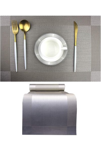 Generic Elegant Placemats with Matching Table Runner,Washable Placemats Cross...