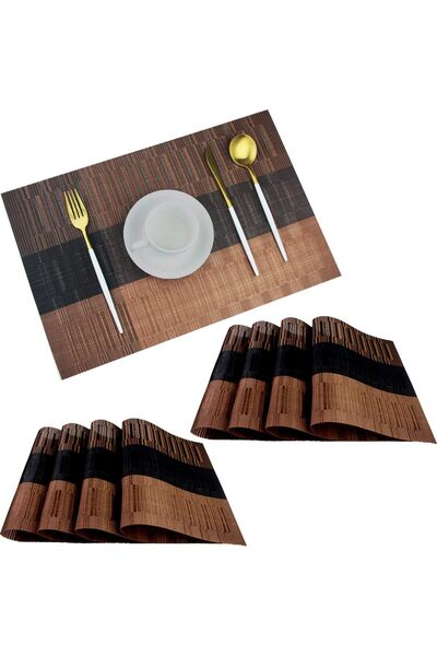 Generic Placemats Set of 8 Washable Durable Placemat Vinyl Heat Resistant Non...