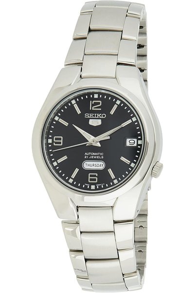 Generic Men's Automatic Watch with Analogue Display and Silver Stainless Stee...