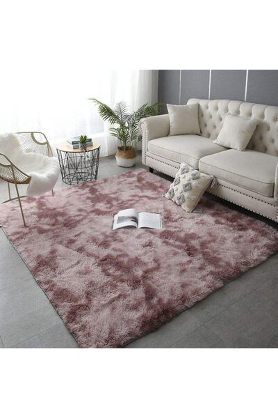 Generic 4 x 5.3 Feet Tie Dyeing Light Carpet, Super Soft Fluffy Rugs, Plush I...