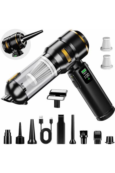 Generic Upgraded 130,000RPM Brushless Car Vacuum Cleaner 22000Pa,High Power C...
