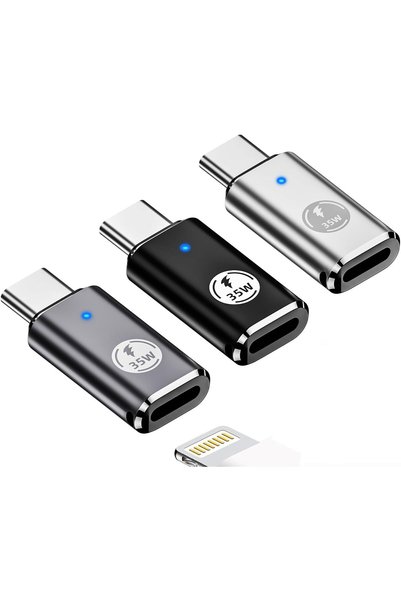 Generic iPhone 15/15 Pro Max USB C to Lightning Adapter, 3Pack 35W Lightning ...
