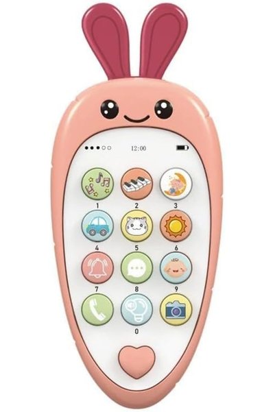 Generic Baby Musical Phone Toy with Teether (Pink)