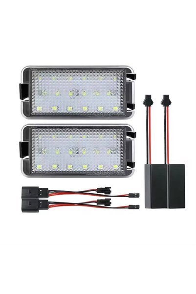 SMD Комплект от 2 LED светлини за регистрационен номер, съвместими със SEAT I...