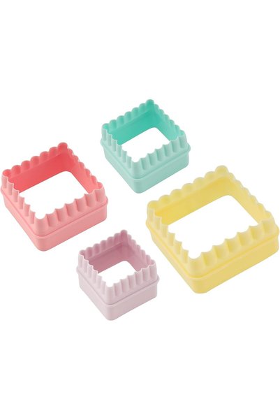 Generic 4pc Double Side Square Cookie Cutter1x36