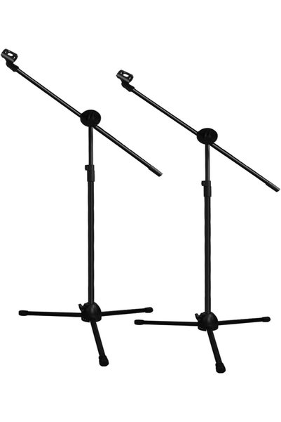 Generic 2-Pack Microphone Floor Stand Heavy Duty Adjustable Collapsible Tripo...