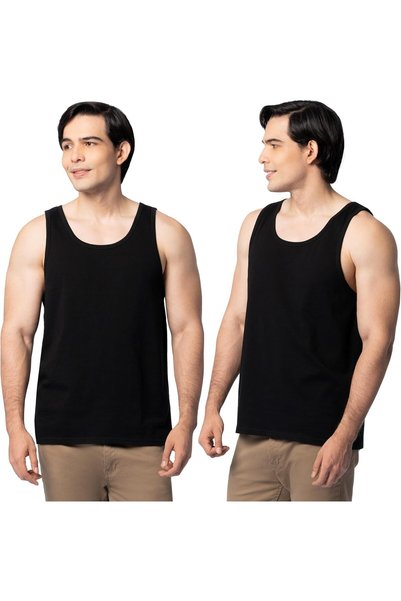 Generic mens Eversoft Cotton Sleeveless Tees, Tank Tops & Muscles, Moisture W...