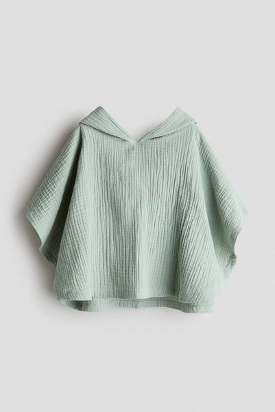 H&M Cotton muslin poncho towel