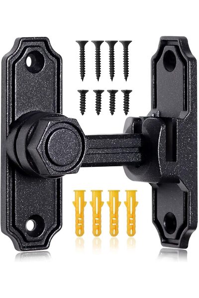 Generic Sliding Barn Door Lock, 90/180 Degree Heavy Duty Gate Latches