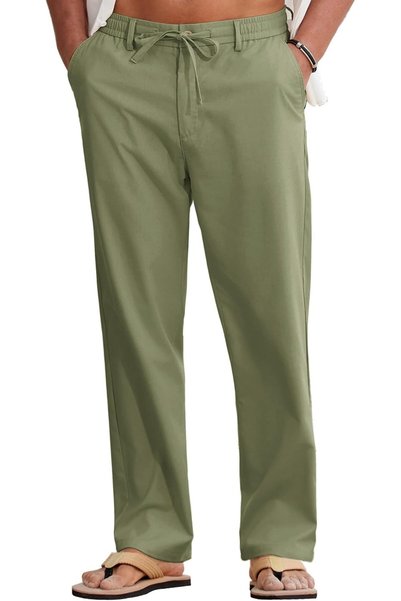 Generic mens Men Linen Pants Classic (pack of 1)