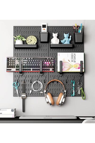 Generic Pegboard Combination Wall Organizer Kit, 4PCS Pegboard and 15 Accesso...