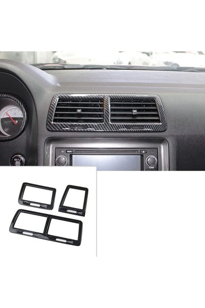 Generic Carbon Fiber Air Vent Cover AC Outlet Trim kit for 2008-2014 Dodge Ch...