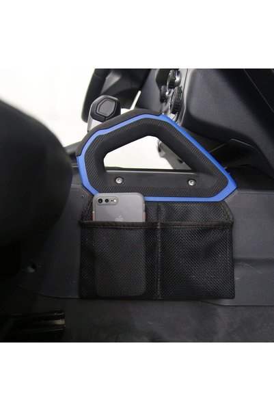 Generic Central Control Side Storage Mesh Bag, Passenger Grab Handle Organize...