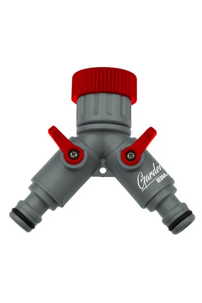 dedra Conector splitter tip Y pentru robinet 3/4"-1", cu 2 robinete de închid...