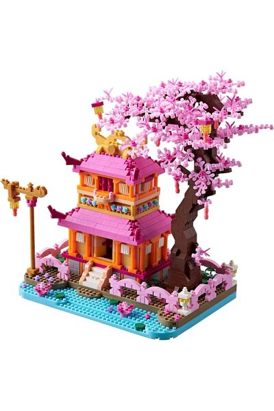 Generic Cherry Blossom Bonsai Tree Mini Bricks Building Set, Japanese Tree Ho...