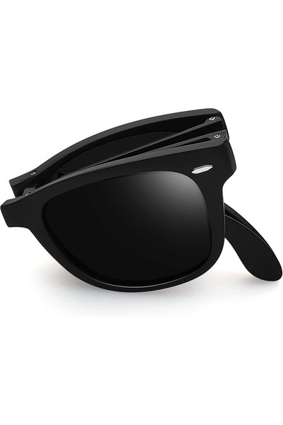 Generic Square Folding Polarized Sunglasses for Mens Women UV400 Protection