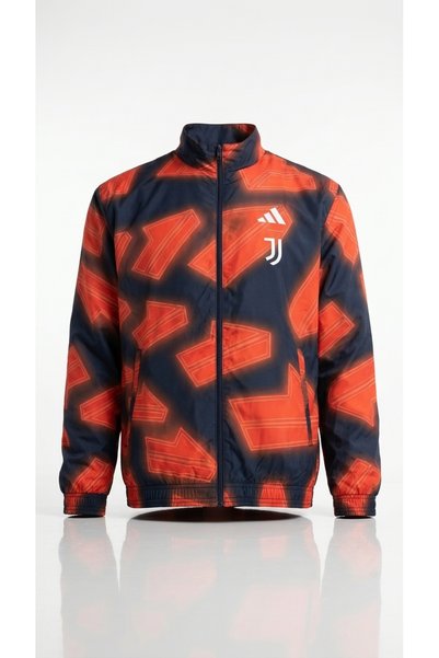 adidas Erkek Mont Juventus Çift Taraflı Anthem Ceket Taraftar Fermuarlı Dik Y...