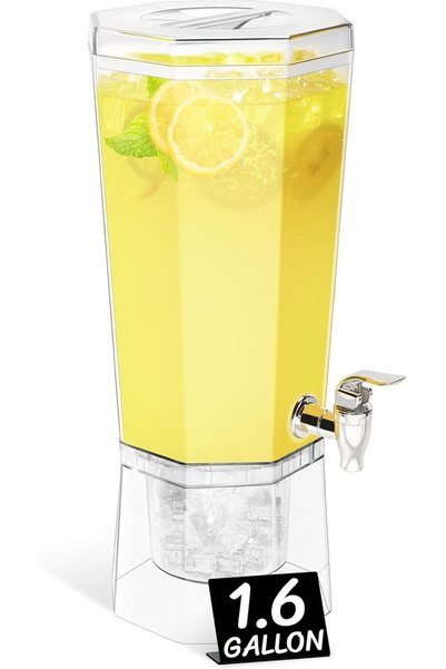 Generic 1.6 Gallon Drink Dispenser for Party with Leak-Proof Spigot, 1 Pc