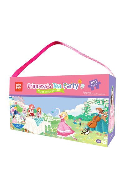 Ominii 100 Pcs Giant Floor Puzzle for Kids Ages 3-8, Princess's Tea Party Jig...