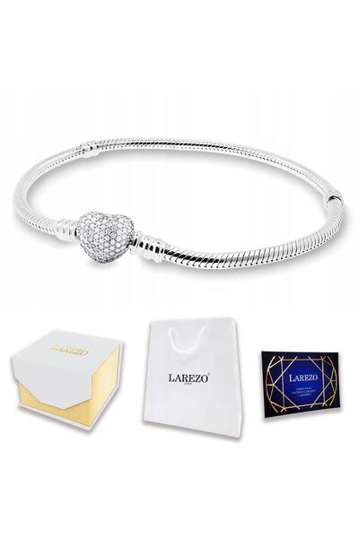 Larezo Brățară Argint 925, Modulară Charms Șarpe, Argintiu, Pentru Damă, Cado...