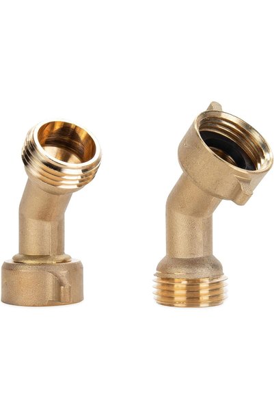 Generic 45 Degree Hose Elbow | Eliminates Stress and Strain On RV Water Intak...