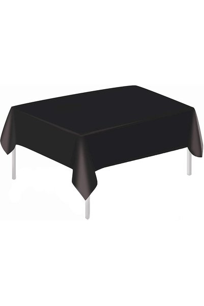 Generic مفرش طاولة بلاستيكي مستطيل الشكل، مقاس 54 × 72 بوصة، يمكن التخلص منه،...