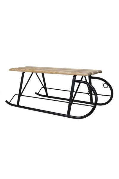 FOXMAG24 Sanie din metal și lemn, 73x39x28 cm, capacitate 120 kg