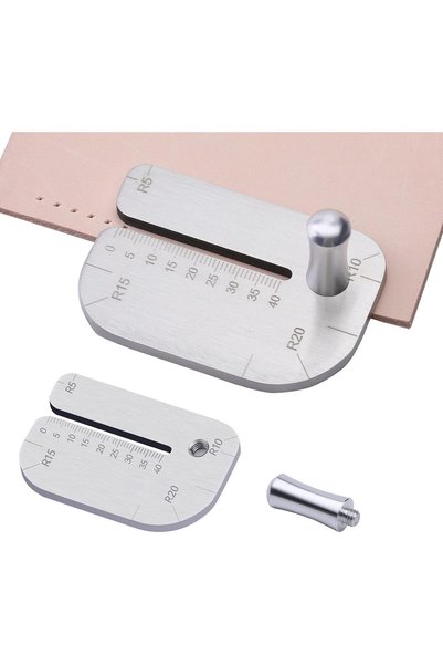 Generic Leather Stitching Punch Aid Plate, Stainless Steel Leather Crafting P...