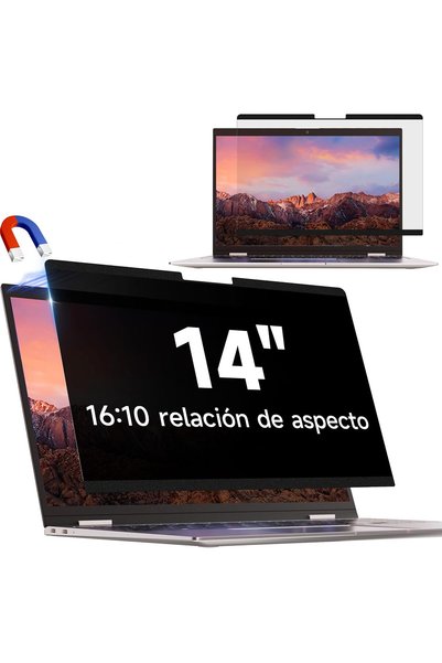 Generic Laptop Privacy Screen, 14 Inch, 16:10 Aspect Ratio, Anti-Glare, Compa...