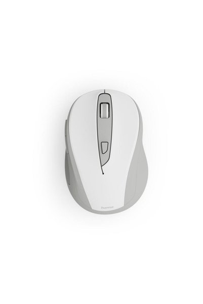 Hama WM-400 Wireless Mouse, Ergon., Optical, 6 Buttons, W/O Click Sound, White