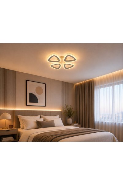 GOLD MARKET Plafonieră LED, 60W, 4500 lm, Telecomandă, Lumină caldă / neutră ...