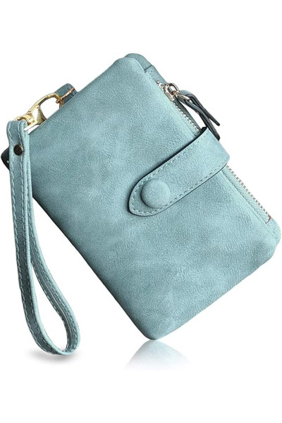 Generic Brand PU Compact Women's Trifold Wallet with Zip Closure and Multiple...