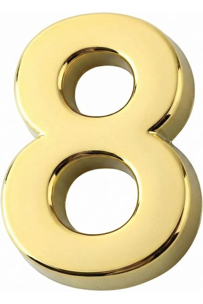 Generic 7cm Gold Self-Adhesive 3D Raised House Number Door Sign for Home Offi...