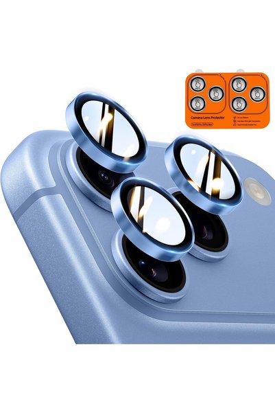 Generic واقي عدسة الكاميرا لهاتف iPhone 18 Pro Max/18 Pro، باللون الأزرق الداكن.