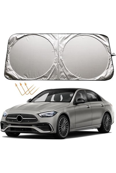 Generic واقي شمس للزجاج الأمامي لسيارات مرسيدس بنز C C300 A B E E350 GLA GLB ...