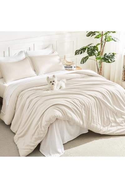 Generic Twin XL Comforter Set Beige - 2 Pieces Extra Long Bed Set for College...